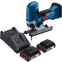 Bosch GST 18V-125 S Professional Akku Stichsäge 18 V 125 mm Brushless + 2x Akku 2,0 Ah + Ladegerät von Bosch Professional