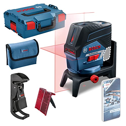 Bosch Professional 12V System Kreuzlinienlaser GCL 2-50 C (Ohne Akku und Ladegerät, roter Laser, Innenbereich, mit App-Funktion, Halterung, Klammer, Arbeitsbereich: bis 20 m, in L-BOXX) von Bosch Professional