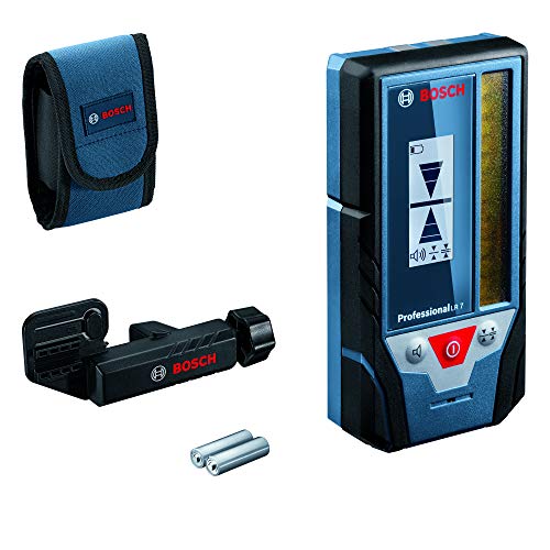 Bosch Professional Laserempfänger LR 7 (roter und grüner Strahl, 2 x AAA Batterien, Reichweite: 5-50 m, Schutztasche) von Bosch Professional