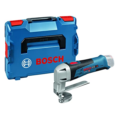 Bosch Professional Akku Blechschere GSC 12V-13 (ohne Akku, 12 Volt, Schnittkapazität Stahl 1.3 mm, in L-BOXX) von Bosch Professional