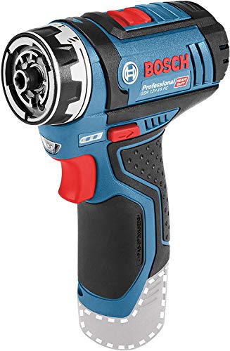 Bosch Professional 12V System Akku-Bohrschrauber GSR 12V-15 FC (ohne Akkus und Ladegerät, im Karton) - FlexiClick System von Bosch Professional