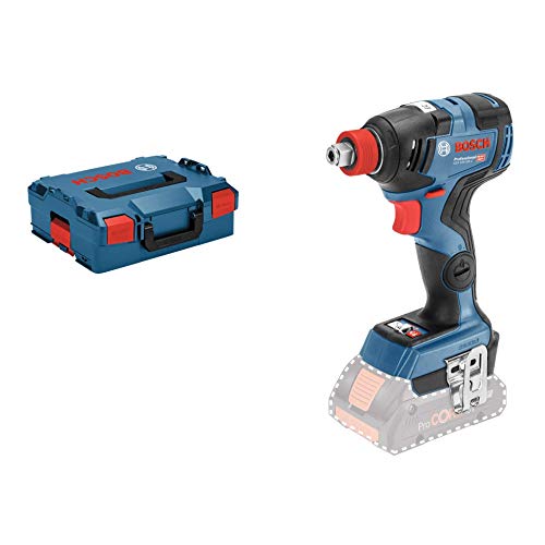 Bosch Professional 18V System Akku Drehschlagschrauber GDX 18V-200 C (max. Drehmoment: 200 Nm, 1/4 Zoll-Innensechskant und 1/2 Zoll-Außenvierkant, Connect Ready, ohne Akkus und Ladegerät, in L-BOXX) von Bosch Professional