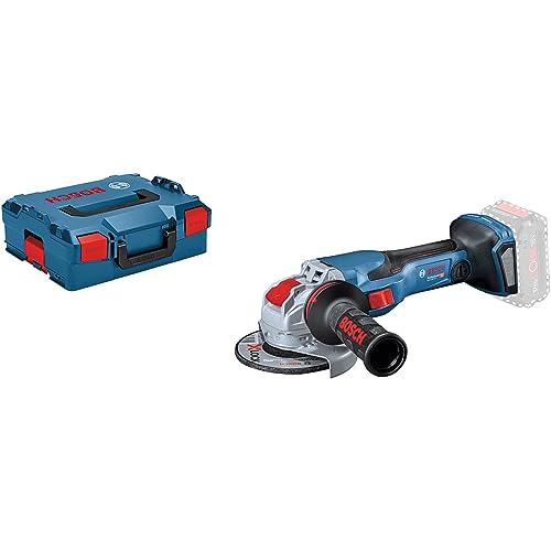 Bosch Professional 18V System BITURBO Akku-Winkelschleifer GWX 18V-15 C mit X-LOCK (inkl. Schutzhaube, Zusatzhandgriff, Einlage, L-BOXX, ohne Akku/ Ladegerät) von Bosch Professional