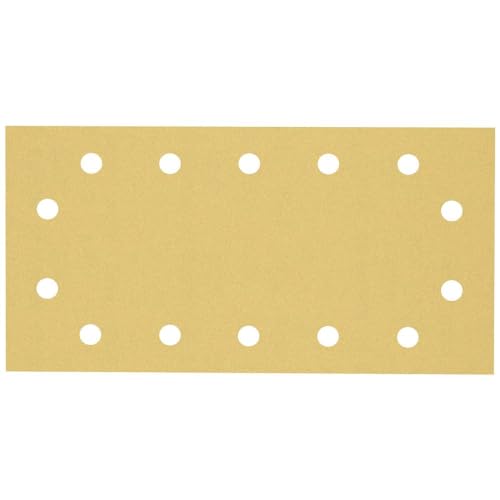 Bosch Accessories 10x Schleifpapier Expert C470 mit 14 Löchern (für Hartholz, Farbe auf Holz, 115x230 mm, Körnung 120, Zubehör Schwingschleifer) von Bosch Accessories