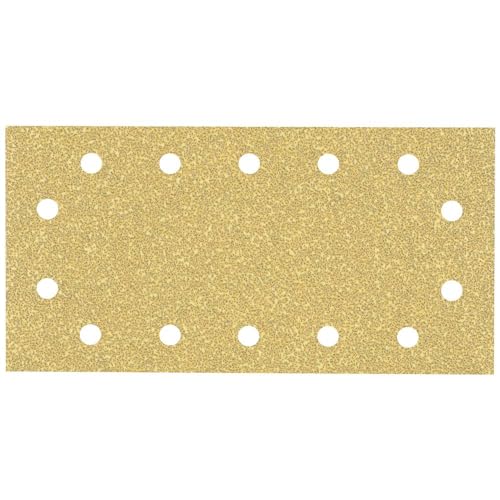 Bosch 10x EXPERT C470 Schleifblatt mit 14 Löchern (für Farbe auf Holz, Hartholz, Ø 115x230 mm, Körnung 40, Professional Zubehör Schwingschleifer) von Bosch