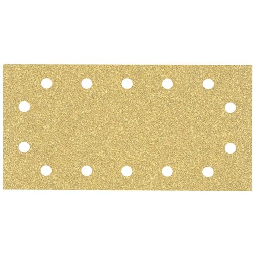 Bosch Accessories 10x Schleifpapier Expert C470 mit 14 Löchern (für Hartholz, Farbe auf Holz, 115x230 mm, Körnung 40, Zubehör Schwingschleifer) von Bosch Accessories