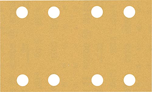 Bosch Accessories 10x Schleifpapier Expert C470 mit 8 Löchern (für Hartholz, Farbe auf Holz, 80x133 mm, Körnung 180, Zubehör Schwingschleifer) von Bosch Accessories