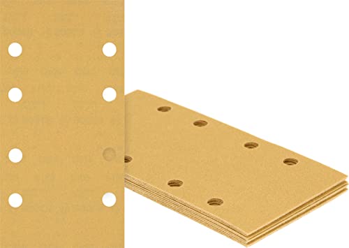 Bosch Accessories 10x Schleifpapier Expert C470 mit 8 Löchern (für Hartholz, Farbe auf Holz, 80x133 mm, Körnung 240, Zubehör Schwingschleifer) von Bosch Accessories