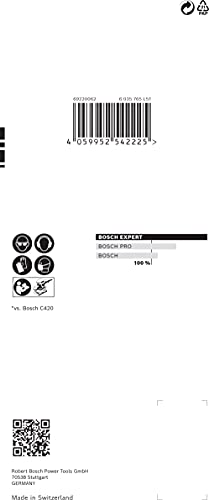 Bosch Accessories 10x Schleifpapier Expert C470 mit 8 Löchern (für Hartholz, Farbe auf Holz, 80x133 mm, Körnung 320, Zubehör Schwingschleifer) von Bosch Accessories