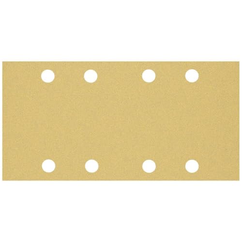 Bosch Accessories 10x Schleifpapier Expert C470 mit 8 Löchern (für Hartholz, Farbe auf Holz, 93x186 mm, Körnung 80, Zubehör Schwingschleifer) von Bosch Accessories