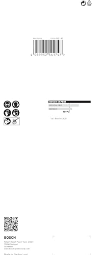 Bosch Accessories 10x Schleifpapier Expert C470 mit 8 Löchern (für Hartholz, Farbe auf Holz, 93x230 mm, Körnung 120, Zubehör Schwingschleifer) von Bosch Accessories