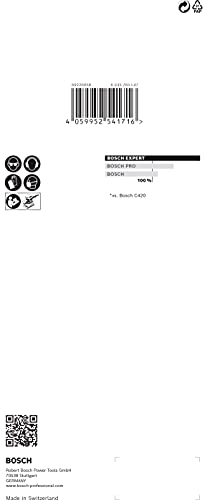 Bosch Accessories 10x Schleifpapier Expert C470 mit 8 Löchern (für Hartholz, Farbe auf Holz, 93x230 mm, Körnung 40, Zubehör Schwingschleifer) von Bosch Accessories