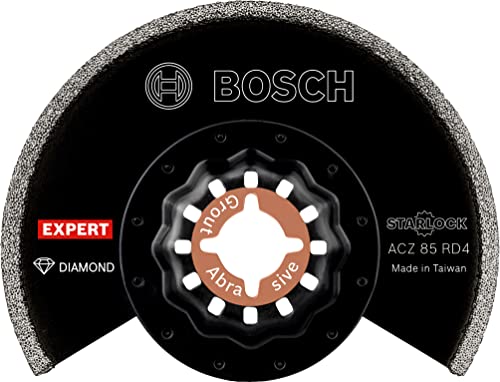 Bosch 10x EXPERT Grout Segment Blade ACZ 85 RD4 Segmentsägeblätter (für Mörtel, Weiche Fliesen, Ø 85 mm, Professional Zubehör Multifunktionswerkzeug) von Bosch