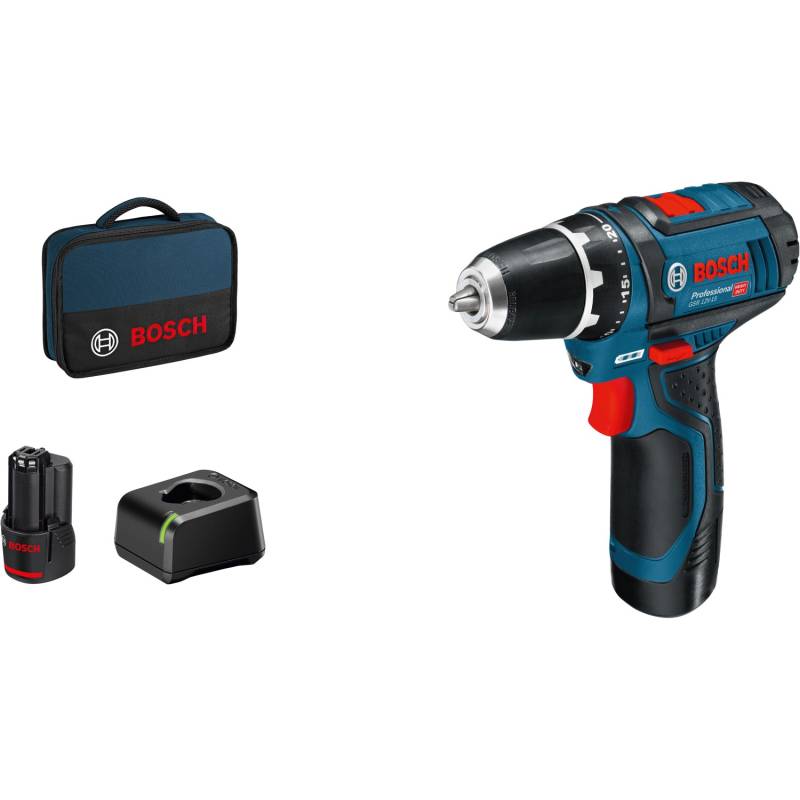 Bosch Professional 12 V Akku-Bohrschrauber GSR 12V-15 inkl. 2 Ah Akkus Bosch Professional 12 V Akku-Bohrschrauber GSR 12V-15 inkl. 2 Ah Akkus von Bosch Professional