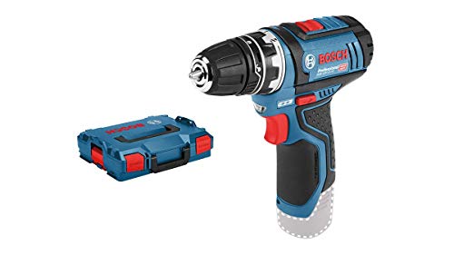 Bosch Professional 12V System Akku Bohrschrauber - FlexiClick System (inkl. Bohrfutteraufsatz GFA 12-B, 2x Einlage, L-BOXX, ohne Akku/ Ladegerät) von Bosch Professional