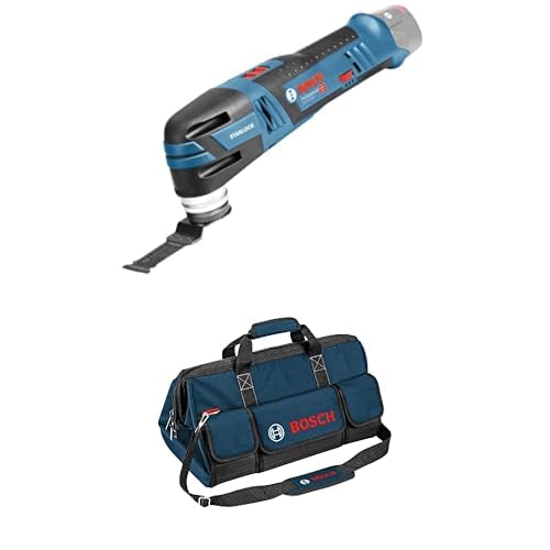 Bosch Professional 12V System Akku Multi-Cutter GOP 12V-28 (inkl. 1x Starlock BIM Tauchsägeblatt, ohne Akku/Ladegerät) + Bosch Professional Handwerkzeugtasche Größe L von Bosch Professional