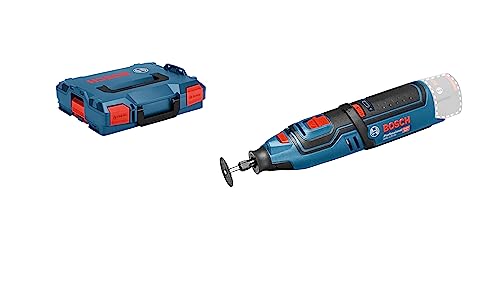 Bosch Professional 12V System Akku Rotationswerkzeug GRO 12V-35 (ohne Akkus und Ladegerät, in L-BOXX), blau, solo, 06019C5002 von Bosch Professional