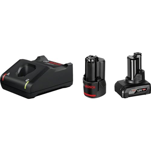 Bosch Professional 12V System Akku Starter-Set: GBA 12V 2.0Ah Akku + GBA 12V 4.0Ah Akku + Ladegerät GAL 12V-40 von Bosch Professional