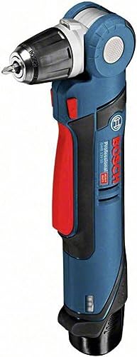 Bosch Professional 12V System Akku Winkelbohrmaschine GWB 12V-10 (inkl. 2x Akku GBA 12V 2.0Ah, Schnellladegerät GAL 12V-40, Einlage für Zubehör, Einlage, L-BOXX) von Bosch Professional