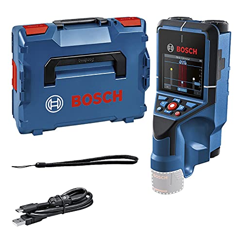 Bosch Professional 12V System Wallscanner D-tect 200 C (ohne Akku und Ladegerät, Ortung von (nicht)spannungsführenden Leitungen, Metall, Kunststoffrohren, Holz und Hohlräumen, USB-C(tm)-Kabel, L-BOXX) von Bosch Professional
