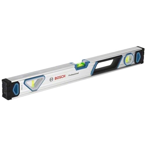 Bosch Professional Wasserwaage 60 cm (Rundum Ablesbar, Aluminium Gehäuse, Robuste Endkappen, in Blister) von Bosch Professional