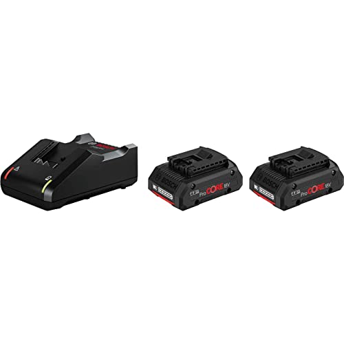 Bosch Professional 1600A01BA4 2 x ProCORE18V 4Ah + GAL 18V-40 Akku-Packs für kabellose Werkzeuge, 2x4.0Ah Lader Bosch Professional 1600A01BA4 2 x ProCORE18V 4Ah + GAL 18V-40 Akku-Packs für kabellose Werkzeuge, 2x4.0Ah Lader von Bosch Professional