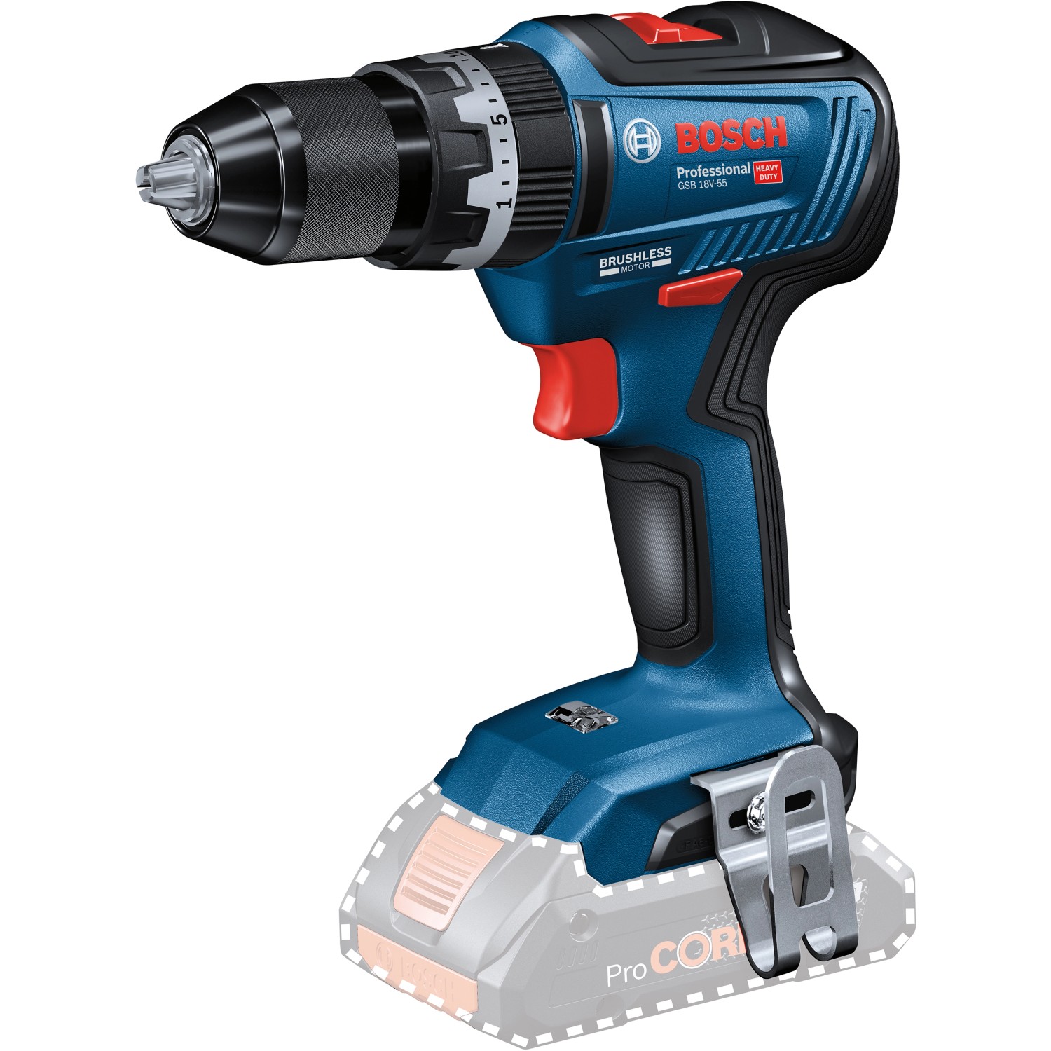 Bosch Professional 18 V Akku-Schlagbohrschrauber GSB 18V-55 Solo Bosch Professional 18 V Akku-Schlagbohrschrauber GSB 18V-55 Solo von Bosch Professional