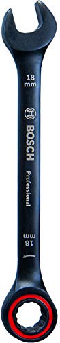 Bosch Professional Ringmaulschlüssel mit Ratschenfunktion (18 mm, Chrom Vanadium Stahl) - Amazon Exklusiv von Bosch Professional