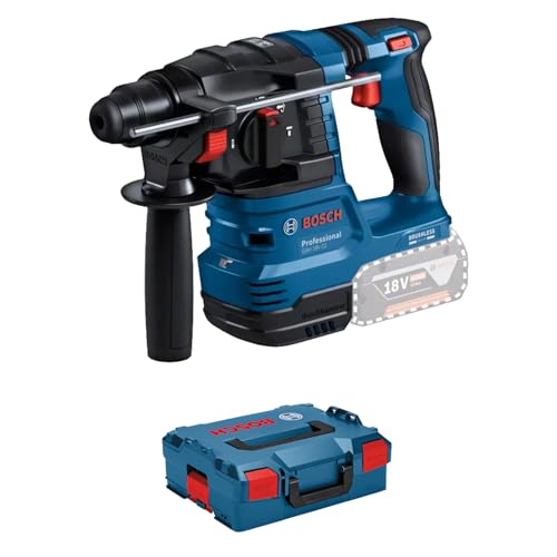 Bosch Professional 18V System Akku Bohrhammer GBH 18V-22 (mit SDS plus, ideal zum Bohren von 6- bis 10-mm-Löchern, KickBack Control und Vibration Control, inkl. L-BOXX, ohne Akku/ Ladegerät) von Bosch Professional