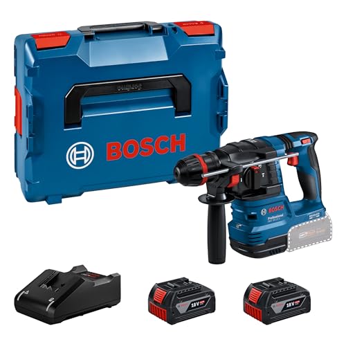Bosch Professional 18V System Akku-Bohrhammer GBH 18V-22 X (inkl. 2x Akku GBA 4.0Ah, Ladegerät GAL 18V-40, L-BOXX 136) von Bosch Professional