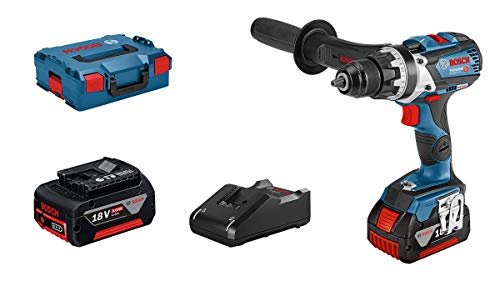 Bosch Professional 18V System Akku Bohrschrauber GSR 18V-110 C (max. Drehmoment: 110 Nm, max. Schrauben-Ø: 12 mm, inkl. 2x5.0 Ah Akku, Ladegerät GAL 18V-40, in L-BOXX 136) von Bosch Professional