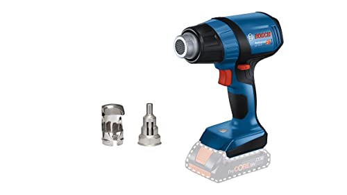 Bosch Professional 18V System Akku-Heißluftgebläse GHG 18V-50 (ohne Akkus und Ladegerät, inkl. GHG 18V-50, Reflektordüse, 32 x 33 mm, Reduzierdüse, 9 mm, im Karton) von Bosch Professional