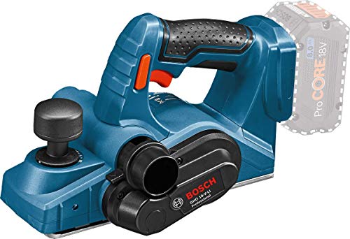 Bosch Professional 18V System Akku Hobel GHO 18V-LI (Leerlaufdrehzahl 14.000 min-1, max. Spandicke 1,6 mm, ohne Akku/ Ladegerät) von Bosch Professional