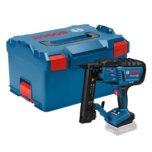 Bosch Professional 18V System Akku-Holztacker GTH 18V-38 M (bürstenloser Motor, Einzel-/Kontaktschussauslösung, ohne Akkus und Ladegerät, in L-BOXX) von Bosch Professional