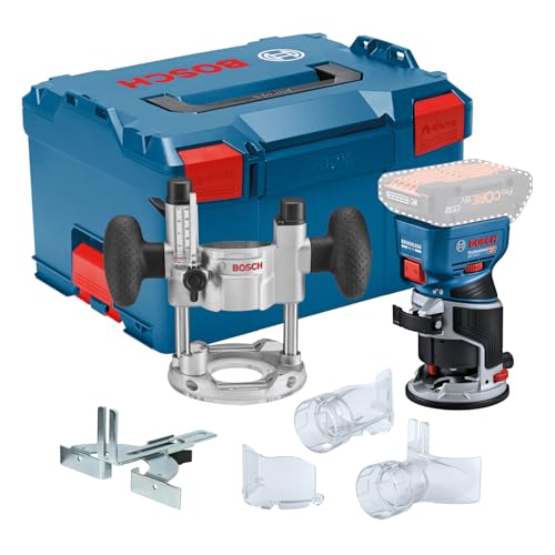 Bosch Professional 18V System Akku-Kantenfräse GKF 18V-8 (Parallelanschl., 2x Saugadapter Fr., Spanschutz, 8mm-Spannz., Spannschl., TE-Taucheinheit, 2x Saugadapter Taucheinh., L-BOXX o. Akku/Ladeger.) Bosch Professional 18V System Akku-Kantenfräse GKF 18V-8 (Parallelanschl., 2x Saugadapter Fr., Spanschutz, 8mm-Spannz., Spannschl., TE-Taucheinheit, 2x Saugadapter Taucheinh., L-BOXX o. Akku/Ladeger.) von Bosch Professional