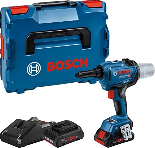 Bosch Professional 18V System Akku-Nietpistole GRG 18V-16 C (Zugkraft max. 16.000 N, Hublänge 25 mm, 2x ProCORE18V 4.0Ah Akku, Ladegerät GAL 18V-40, in L-BOXX 136) von Bosch Professional