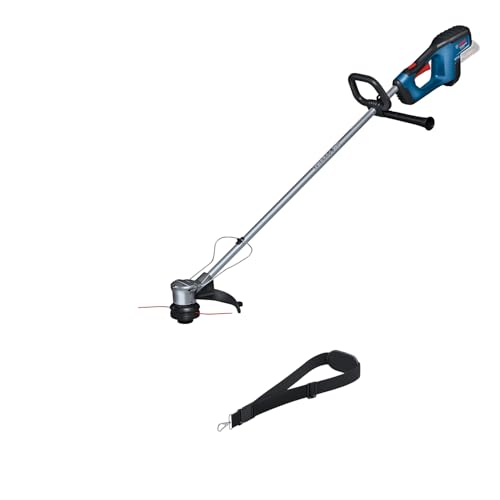 Bosch Professional 18V System Akku-Rasentrimmer GRT 18V-33 (bürstenloser Motor, Schnittkreisdurchmesser von 33 cm, inkl. 1x Schultergurt, 1x Fadenspuleneinheit) von Bosch Professional