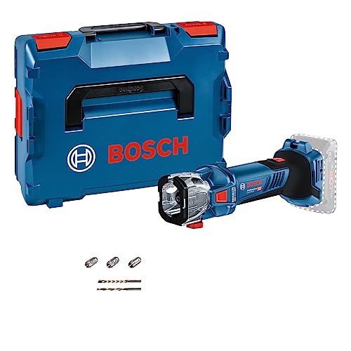 Bosch Professional 18V System Akku-Rotationswerkzeug GCU 18V-30 (bürstenloser Motor mit 30.000 min⁻¹, inkl. 3x Spannzange, 1x Absaugadapter, 1x Spiralnutfräser, 1x Mehrzweckfräser, in L-BOXX) von Bosch Professional