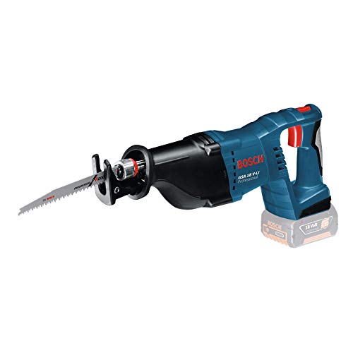 Bosch Professional 18V System Akku Säbelsäge GSA 18 V-LI (Hublänge 28 mm, ohne Akkus und Ladegerät, im Karton) von Bosch Professional