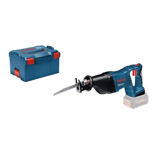 Bosch Professional 18V System Akku Säbelsäge GSA 18 V-LI (inkl. 2xSäbelsägeblatt (Holz/Metall), ohne Akkus und Ladegerät, in L-BOXX 238) von Bosch Professional