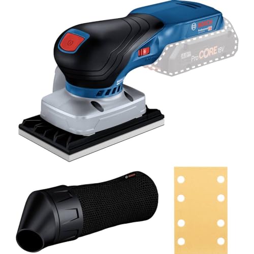 Bosch Professional 18V System Akku Schwingschleifer GSS 18V-13 (bürstenloser Motor, inkl. Staubbeutel, 1x Grundplatte, 1x Schleifblatt, ohne Akku/ Ladegerät) von Bosch Professional