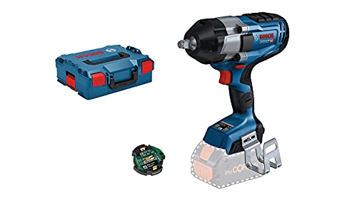 Bosch Professional 18V System BITURBO Akku Drehschlagschrauber GDS 18V-1000 (1x Bluetooth Low Enegry Modul GCY 42, L-BOXX-Einlage, L-BOXX, ohne Akku/ Ladegerät) von Bosch Professional