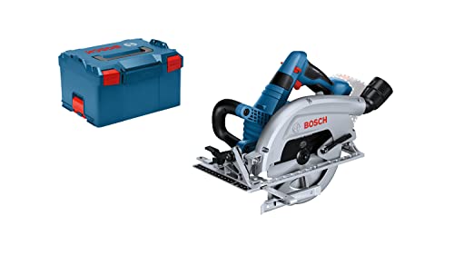 Bosch Professional 18V System BITURBO Akku Kreissäge (Handkreissäge mit linksseitigem Sägeblatt und 70mm Schnitttiefe, Leistung 1.800 W, inkl. 1x Sägeblatt, L-BOXX, ohne Akku/ Ladegerät) von Bosch Professional