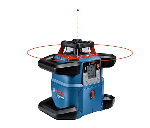 Bosch Professional 18V System Rotationslaser GRL 600 CHV (1x Akku 18 V, 4,0 Ah + ladegerät, mit App-Funktion, max. Arbeitsbereich: 600 m, in Handwerkerkoffer) von Bosch Professional