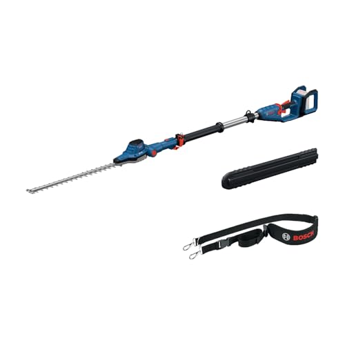 Bosch Professional 18V System Teleskop-Heckenschere GHE 18V-50 TP (2,5-m-Teleskopstange, 3.400 Hübe pro Minute, 23,5 mm Zahnabstand, inkl. Schultergurt, ohne Akku) von Bosch Professional