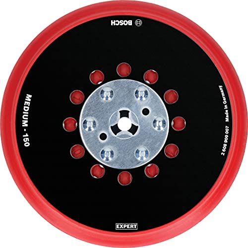 Bosch 1x EXPERT Multihole (Multiloch) Universalstützteller, 150 mm (Ø 150 mm, Professional Zubehör Exzenterschleifer) von Bosch