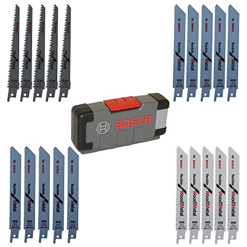 Bosch Professional 20tlg. Säbelsägeblätter ToughBox for Wood and Metal (für Holz und Metall, Zubehör Säbelsäge) von Bosch