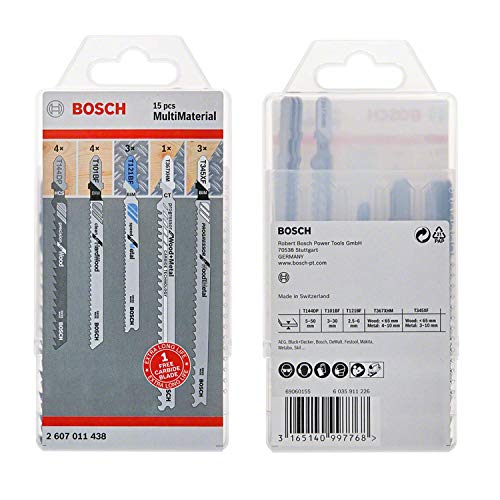 Bosch Accessories 15-tlg. Stichsägeblatt Set (für Holz, Zubehör für Stichsägen) von Bosch Accessories