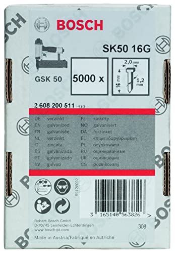 Bosch 5000x Stauchkopfnagel, 1.2/18g (16 mm, Kompatibel mit GNH 18V-50 M Professional, Zubehör für Nagler) Bosch 5000x Stauchkopfnagel, 1.2/18g (16 mm, Kompatibel mit GNH 18V-50 M Professional, Zubehör für Nagler) von Bosch