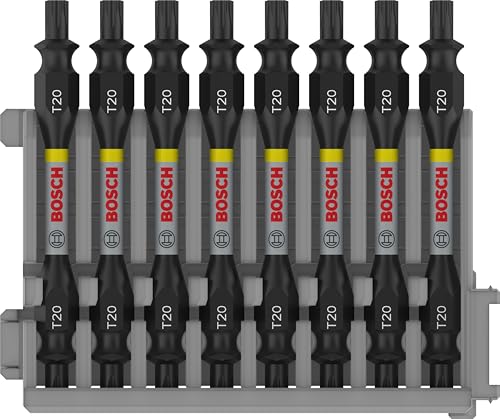 Bosch 8x PRO Impact Schrauberbits mit Doppelklingen und Pick and Click-Index (170 x 120 mm, Professional Zubehör Schraubendreher, Schraubendreher) von Bosch